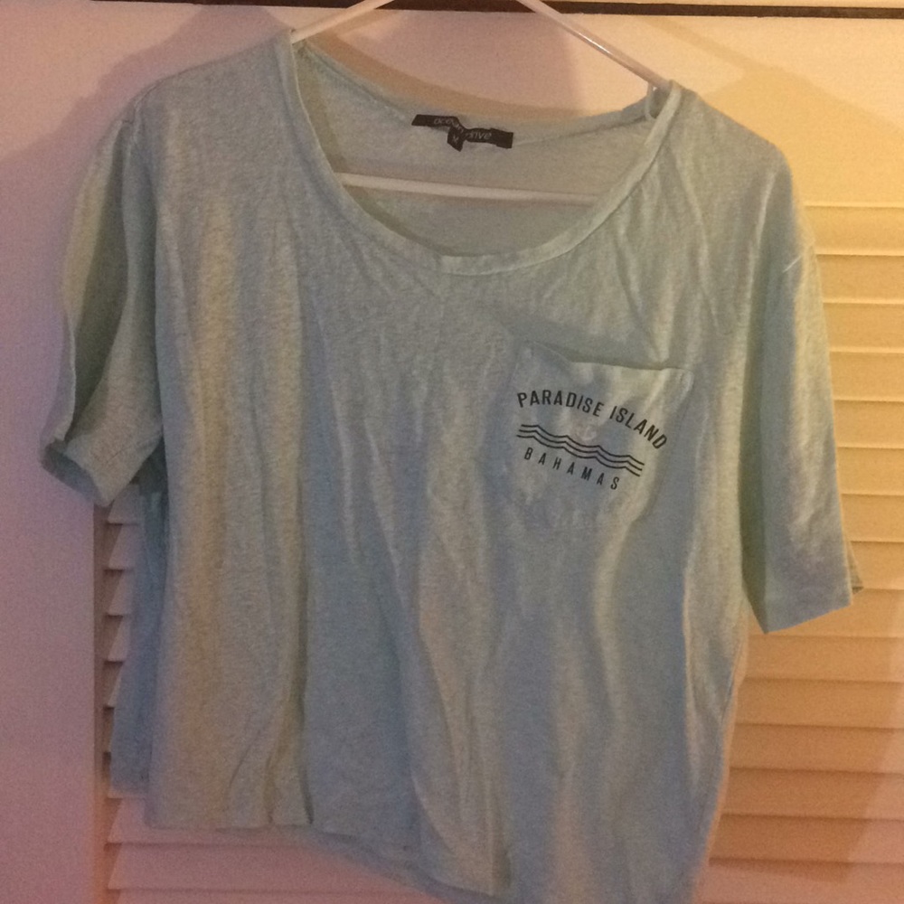 Light Blue Bahamas crop top